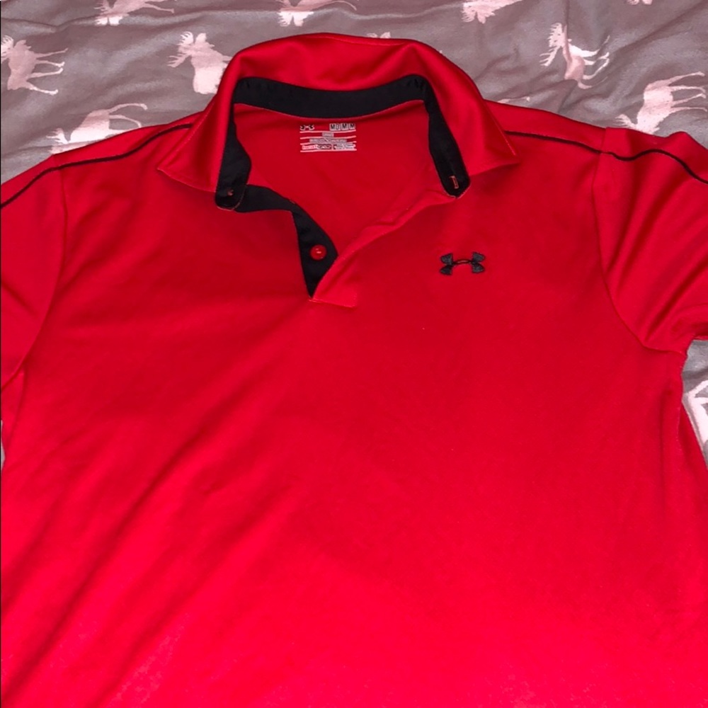 men’s collared under armor t shirt